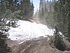 054. Nice snow mound to go over..before hitting tree! I kept hearing on the radio..'oh shit'..jpg