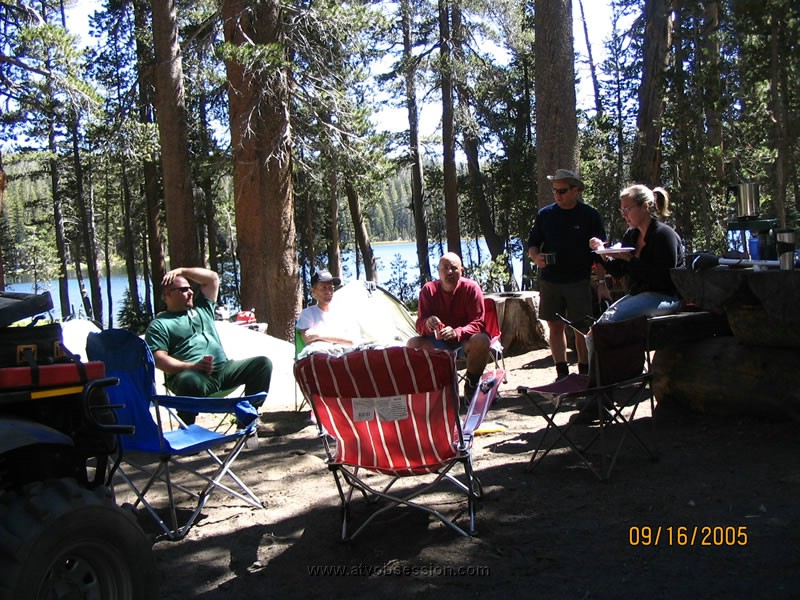 17. Completely whooped...Larry, Matt, Ken, Steve and Miren relax at Ershim Lake..jpg
