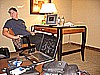 37. Trace is all smiles the next day at the hotel..jpg
