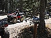 052. Terry's helmet greets any visitor into camp..jpg