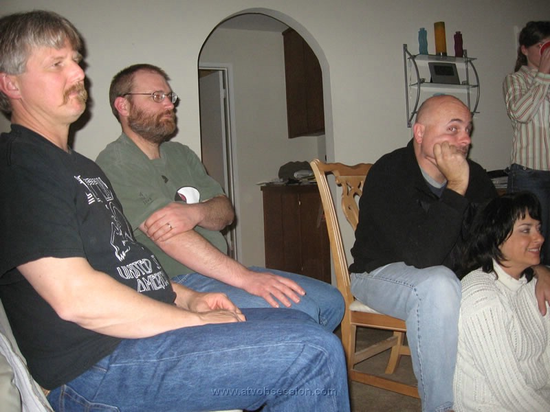 16. Dennis, Scott, Ken and Lori watching..jpg