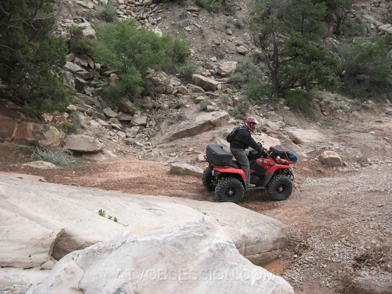 035. Larry backs up for his turn..jpg
